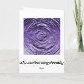 水リップルパープル サンキューカード (裏面)