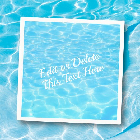 水リップルプールパーティービーチパーティー夏パーティー スタンダードカクテルナプキン