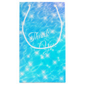 水リップルプールパーティービーチパーティー夏パーティー スモールペーパーバッグ (裏面)