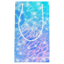 水リップルプールパーティービーチパーティー夏パーティー スモールペーパーバッグ