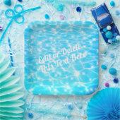 水リップルプールパーティービーチパーティー夏パーティー ペーパープレート (パーティー)