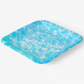 水リップルプールパーティービーチパーティー夏パーティー ペーパープレート (傾斜あり)