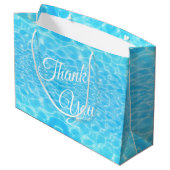 水リップルプールパーティービーチパーティー夏パーティー ラージペーパーバッグ (裏面アングル)
