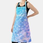 水リップル水のテクスチャモダン名前をカスタムする エプロン (インサイチュ)