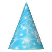 水リップル水テクスチャーモダンカスタムモノグラム パーティーハット (左)