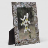 水リップル雨滴の贈り物 フォトプラーク (側面)