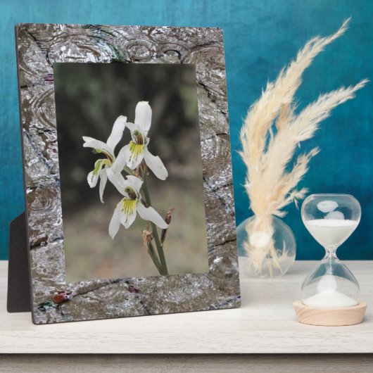 水リップル雨滴の贈り物 フォトプラーク (側面)