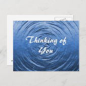 水リップル青 ポストカード (正面/裏面)