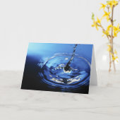 水リップル カード (黄色い花)