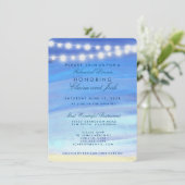 水リハーサルの夕食のひもライト 招待状 (スタンド正面)