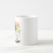 水リラックス色のコージー猫 コーヒーマグカップ (中央)