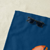 水リラックス色ロブスター航海の ビーチタオル (インサイチュ)