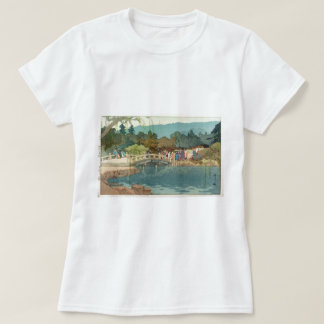 水ヴィンテージの日本のな芸術Ukiyo-E上の橋 Tシャツ