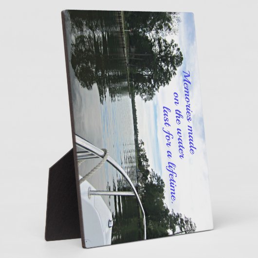 水上で過ごした時間についての名言。 フォトプラーク (側面)