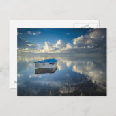 水上にボートを並べる ポストカード (正面/裏面)