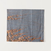 水上に乾燥葉した茶色 タペストリー (正面(横))