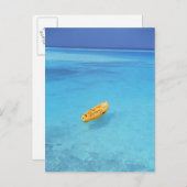 水上のカヌー ポストカード (正面/裏面)