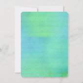 水上のストリングライトリハーサルディナー 招待状 (裏面)