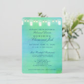 水上のストリングライトリハーサルディナー 招待状 (スタンド正面)