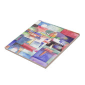 水上のセーリング水の色のペイニング タイル (側面)