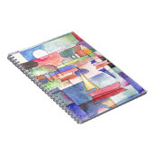 水上のセーリング水の色のペイニング ノートブック (右側)