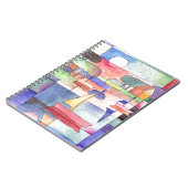 水上のセーリング水の色のペイニング ノートブック (左側)