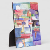 水上のセーリング水の色のペイニング フォトプラーク (側面)