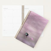 水上のピンクのハシガモ プランナー手帳 (ディスプレー)