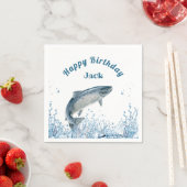 水上の大魚の誕生日パーティー スタンダードカクテルナプキン (インサイチュ)