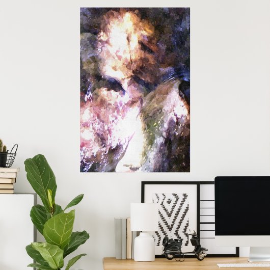 水上の女性 ポスター (ホームオフィス)