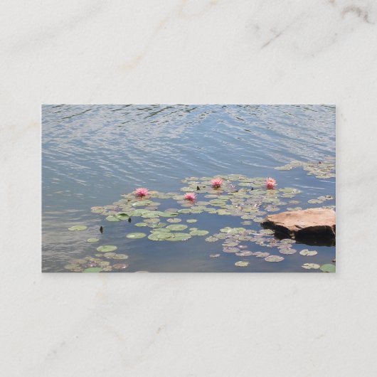 水上の睡蓮 名刺 (正面)