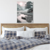 水上の船 キャンバスプリント (インサイチュ (寝室))