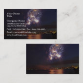 水上の花火 名刺 (正面/裏面)
