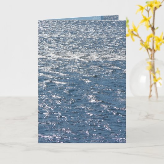 水上の風 カード (黄色い花)