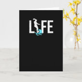 水上スキーは命|水上スキーの贈り物 カード (黄色い花)