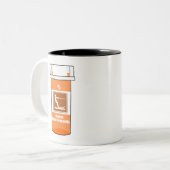 水上スキーは私の薬 ツートーンマグカップ (正面左)