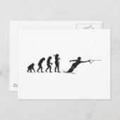 水上スキー ポストカード (正面/裏面)