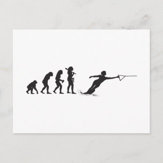 水上スキー ポストカード