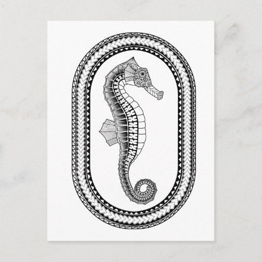 水上大人着色はがき ポストカード (正面)