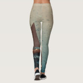 水上日本ののボート印刷レギンス レギンス (裏面)