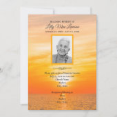 水上日没サービス招待状 (正面)