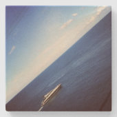 "水上昇の"は砂岩です ストーンコースター (正面)