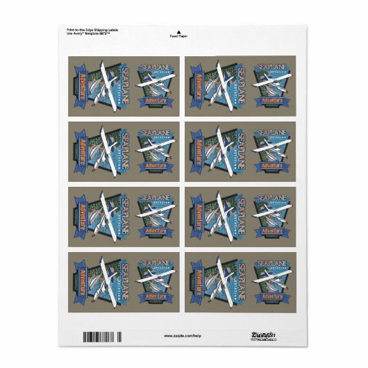 水上機航空冒険 ラベル (フルシート)