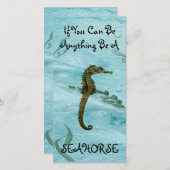 水上生物をテーマにしたブックマークで可愛い サンキューカード (正面/裏面)