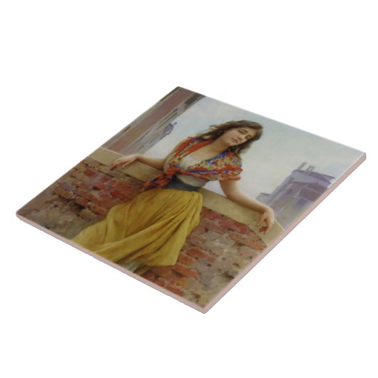 水上運搬女 タイル (側面)