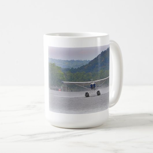 水上飛行機のマグ コーヒーマグカップ (正面右)