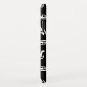 水上飛行機の飛行機のシルエットのプリントパターンデザイン Case-Mate iPhoneケース (裏面/右)