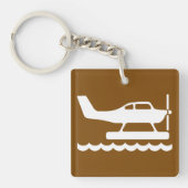 水上飛行機サイン キーホルダー (正面)