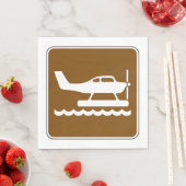 水上飛行機サイン スタンダードランチョンナプキン (インサイチュ)