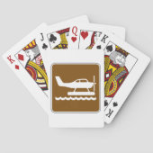 水上飛行機サイン トランプ (裏面)